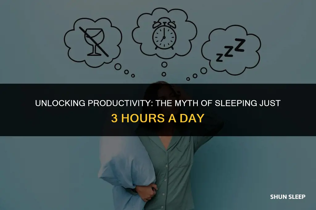 can you sleep 3 hours a day
