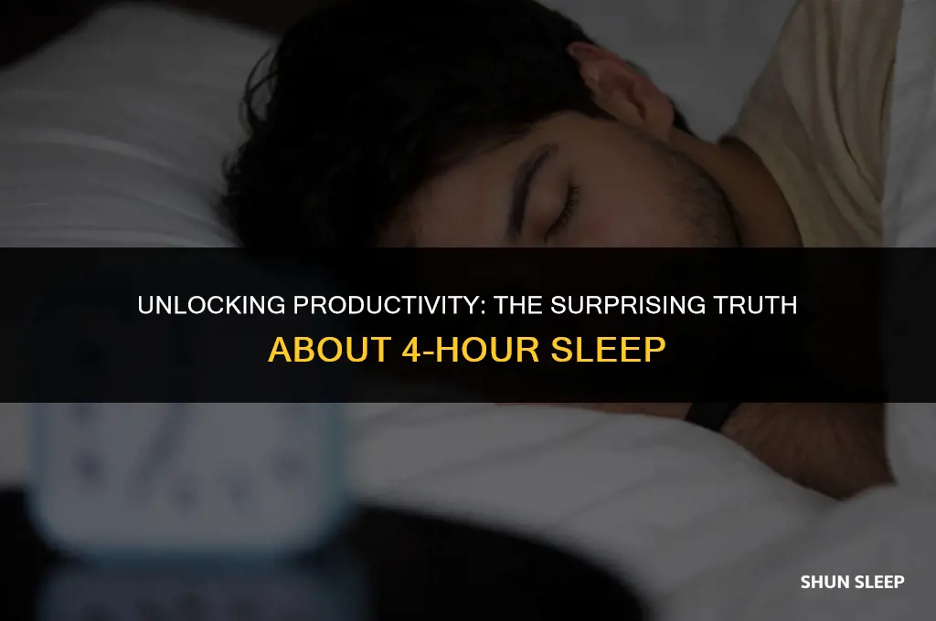 can you sleep 4 hours and function