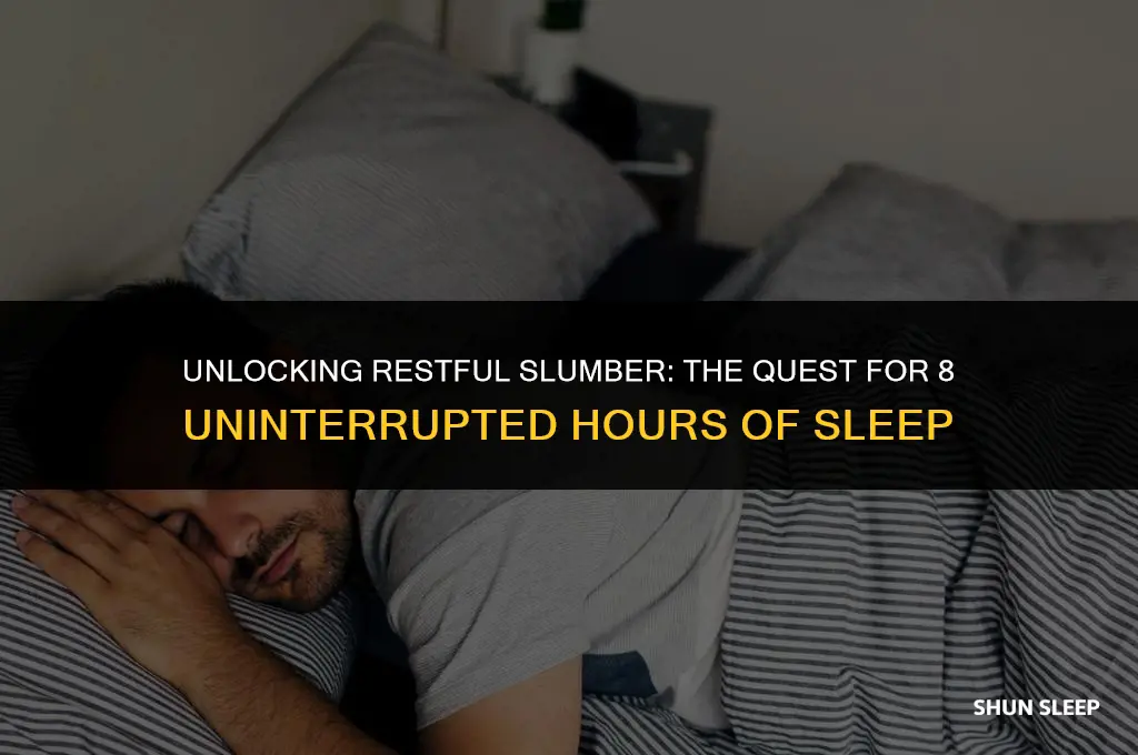 can you sleep 8 hours straight