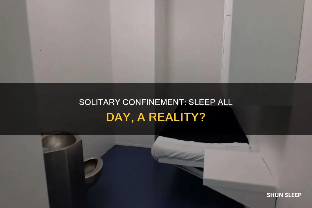 can you sleep all day in solitary confinement