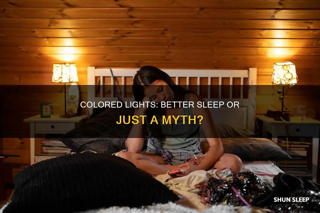 can you sleep better with colored lights