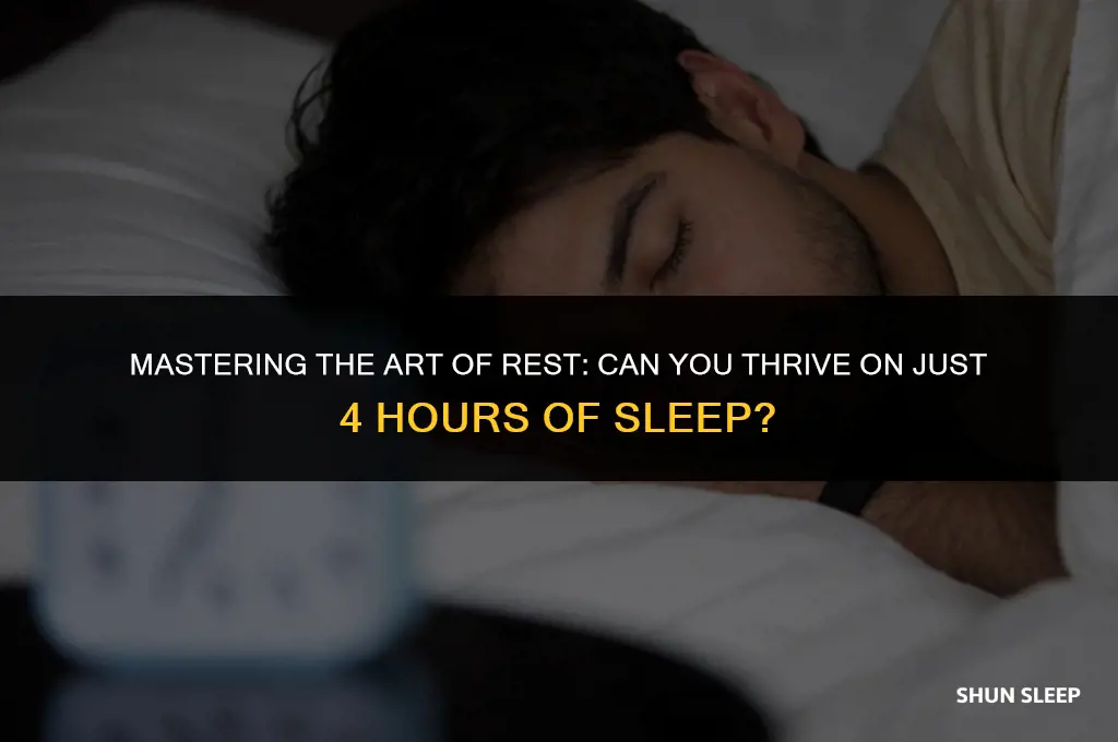 can you sleep for 4 hours and not be tired