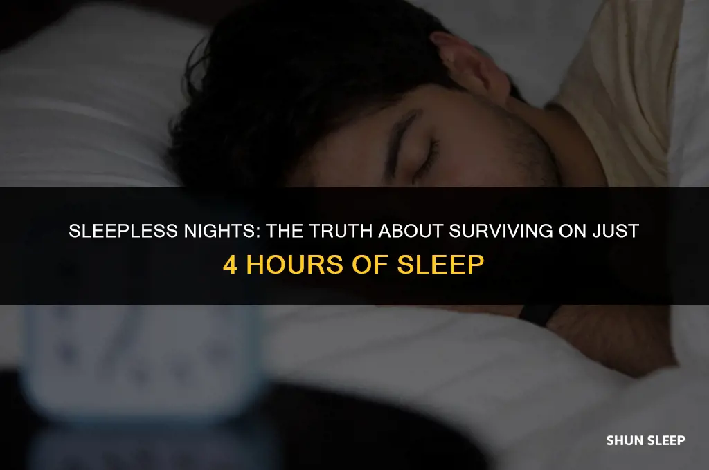 can you sleep for 4 hours once