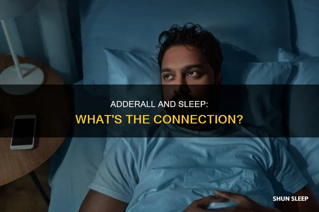 can you sleep if you take adderall