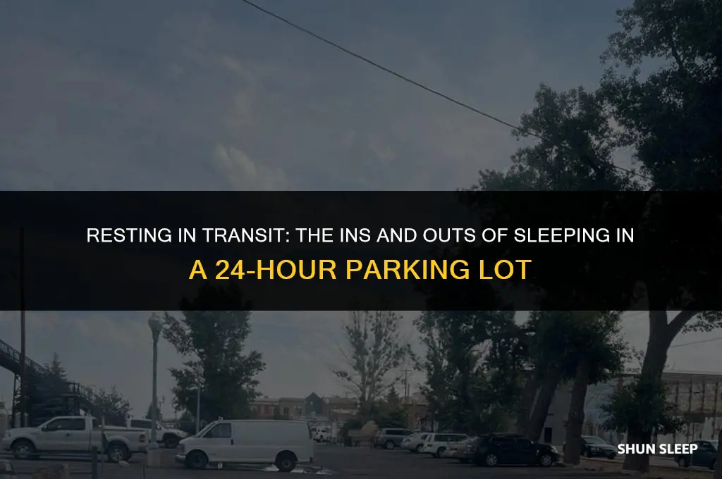 can you sleep in a 24 hour parking lot