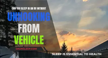 RV Camping: Sleep Without Unhooking From the Vehicle?