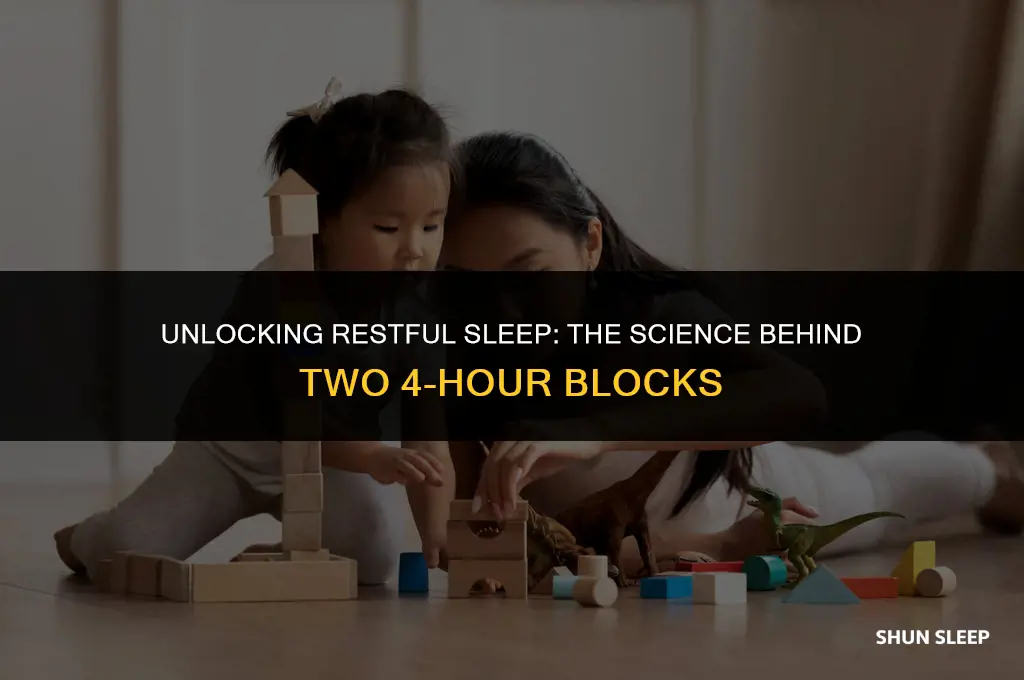 can you sleep in two 4 hour blocks