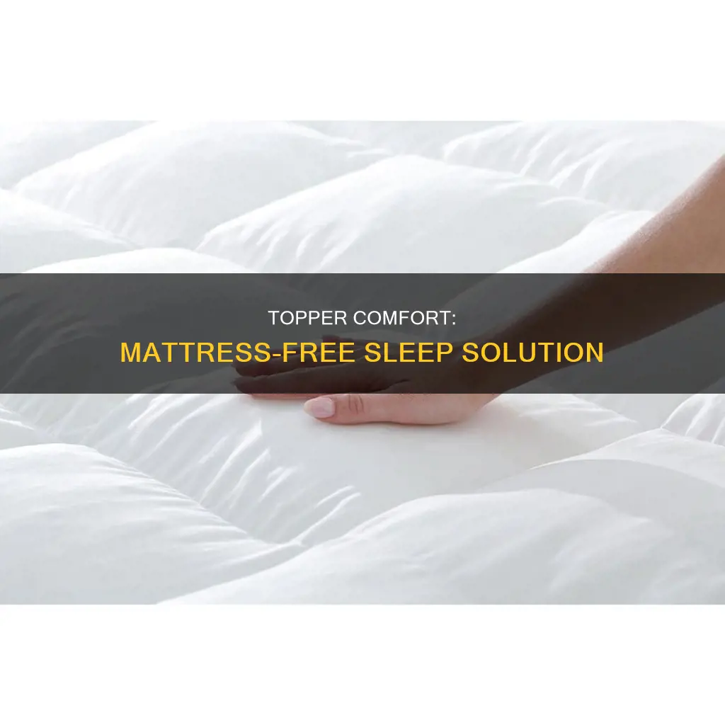 can you sleep on a 4 mattress topper without mattress