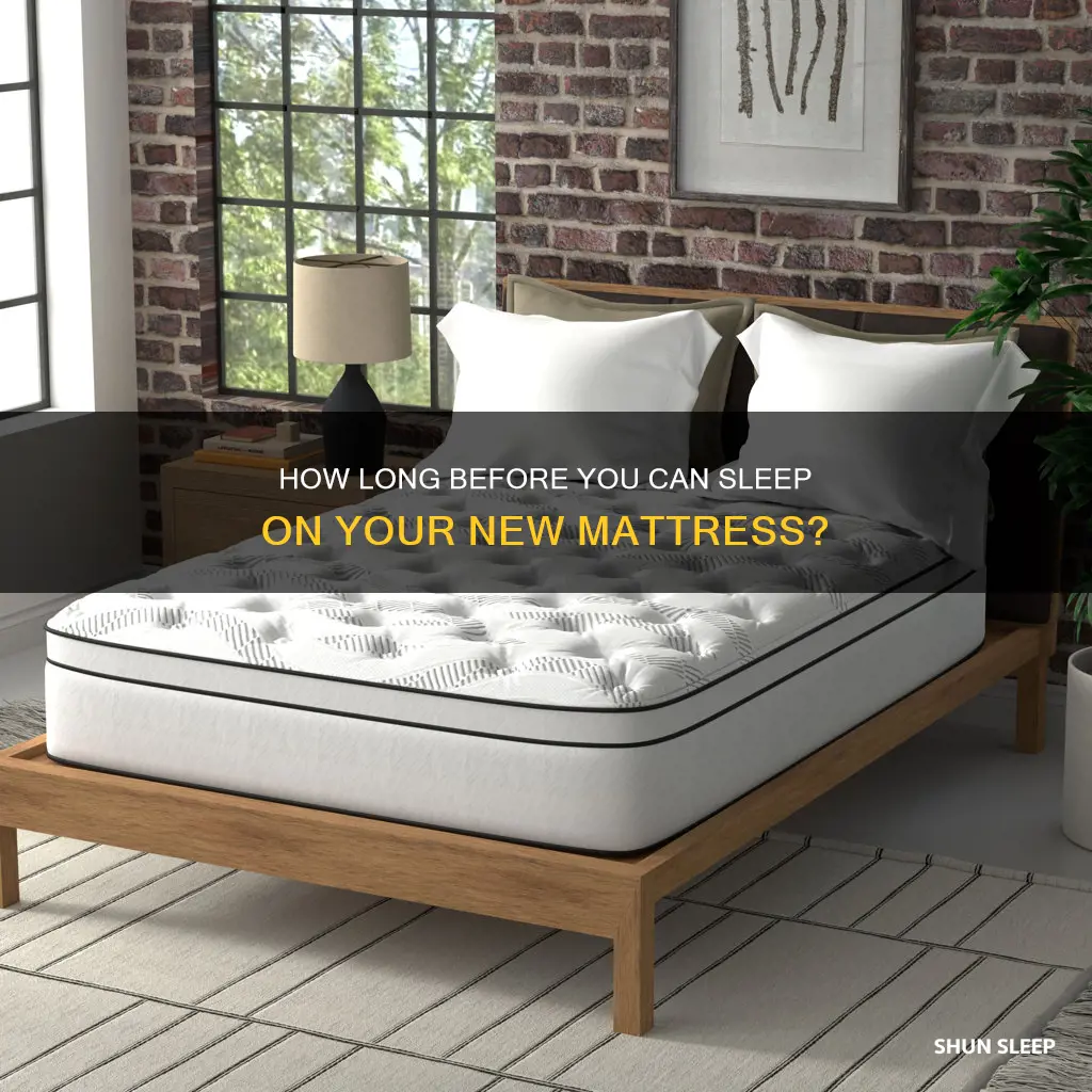 can you sleep on a mattress after it