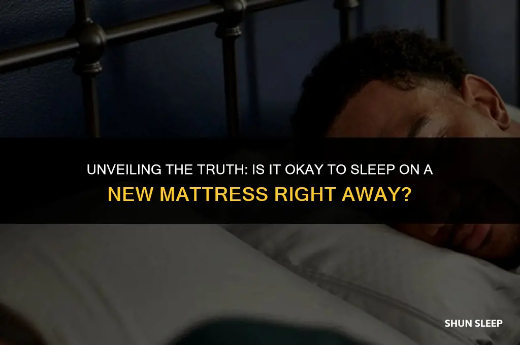 can you sleep on a new mattress before 24 hours