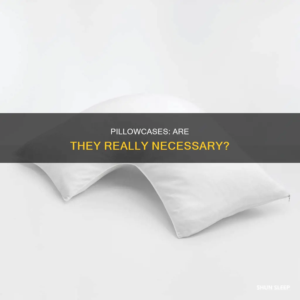 can you sleep on a pillow without a pillow case