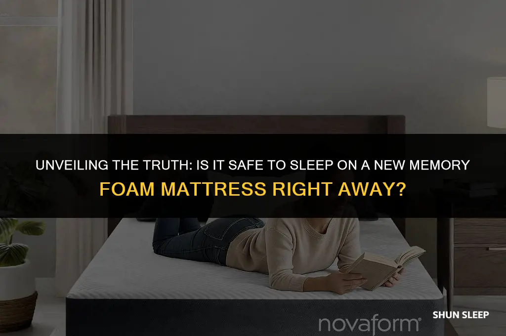 can you sleep on memory foam mattress before 24 hours