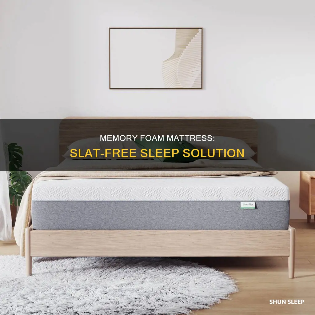 can you sleep on memory foam mattress without slat