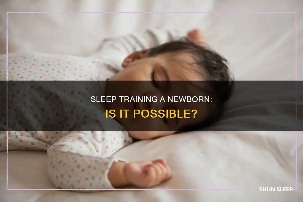 can you sleep train a 4 week old
