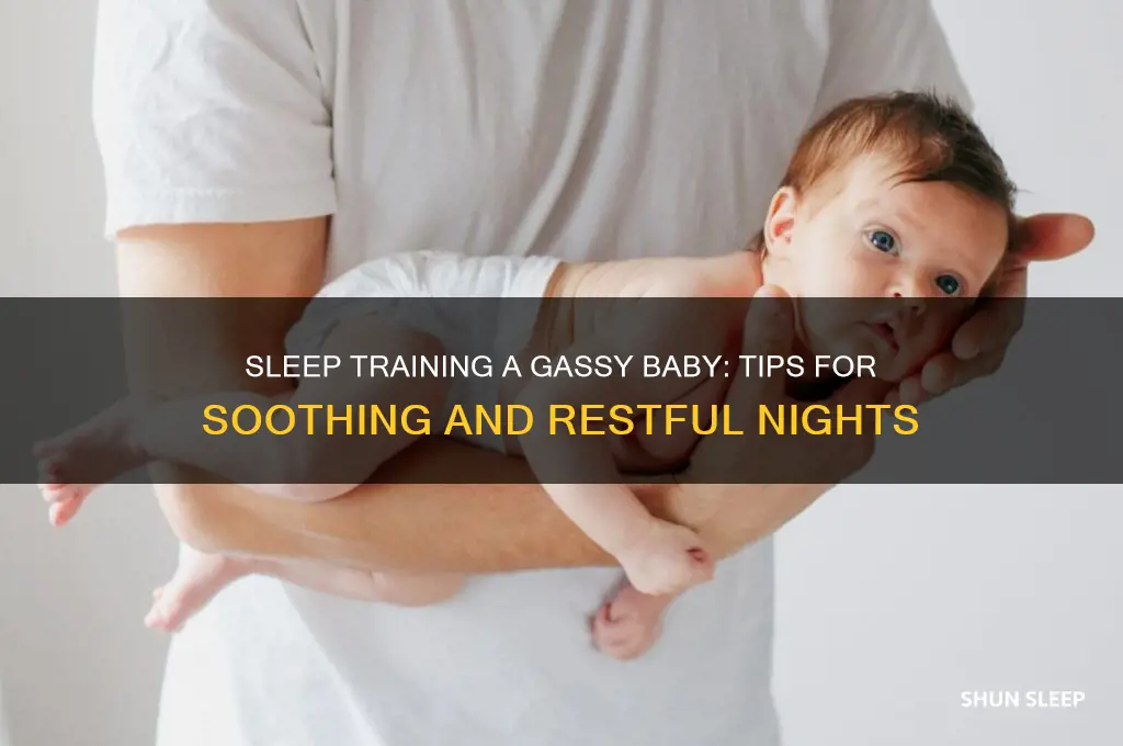 can you sleep train a gassy baby