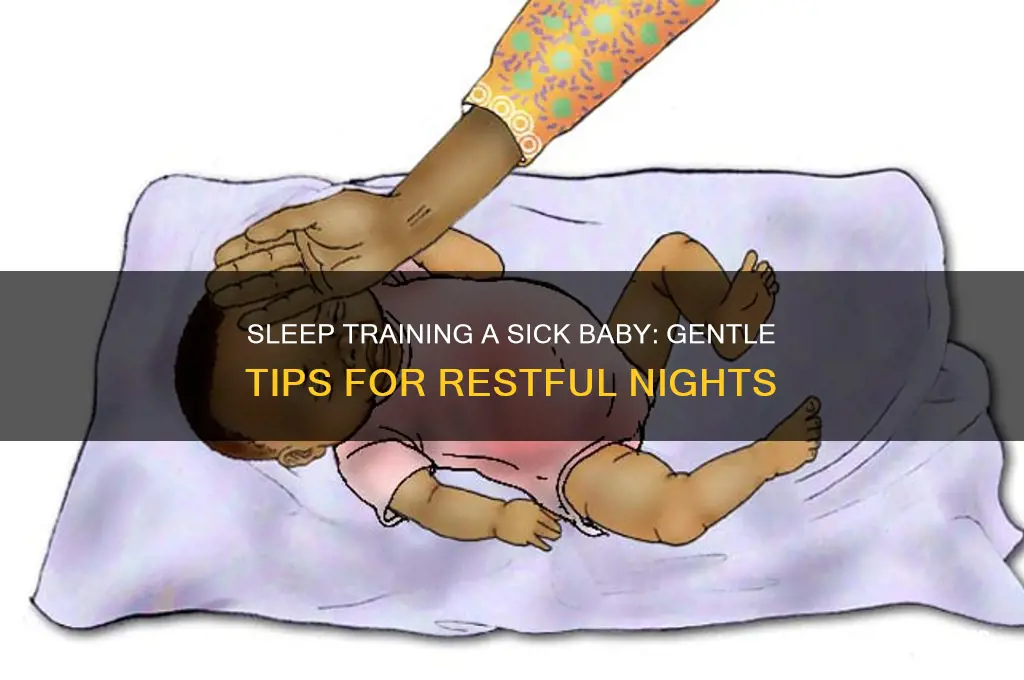 can you sleep train a sick baby