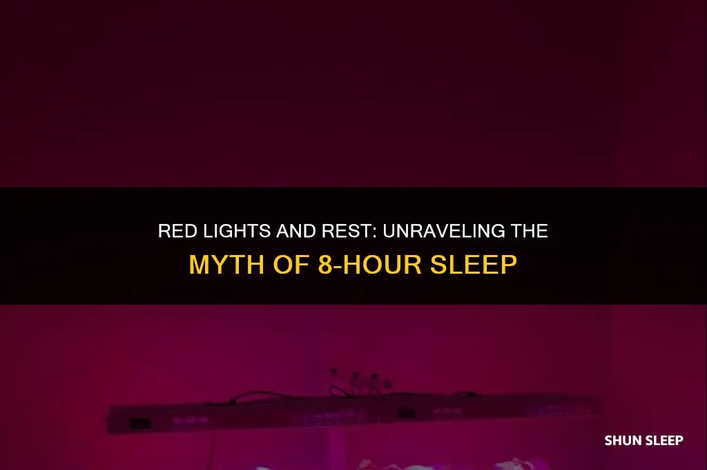 can you sleep under red lights for 8 hours