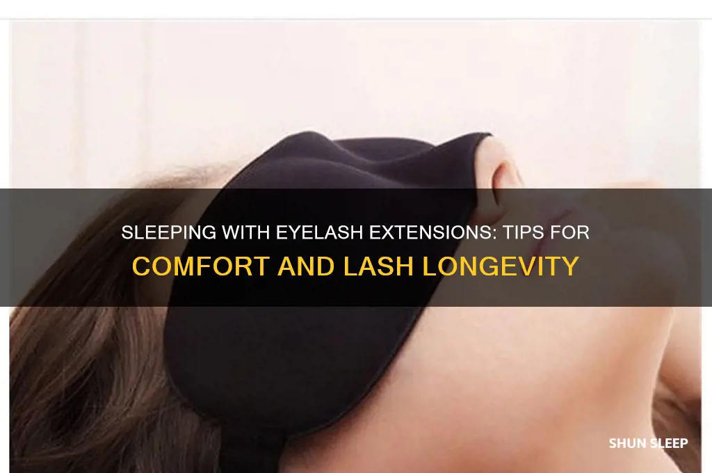 can you sleep while getting eyelash extensions