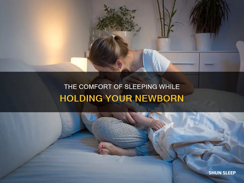 can you sleep while holding newborn