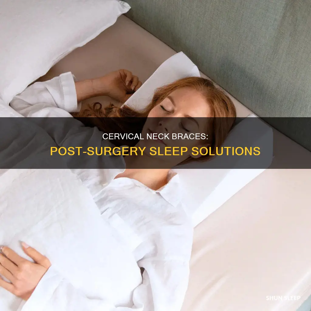 can you sleep without a cervical neck brace after surgery