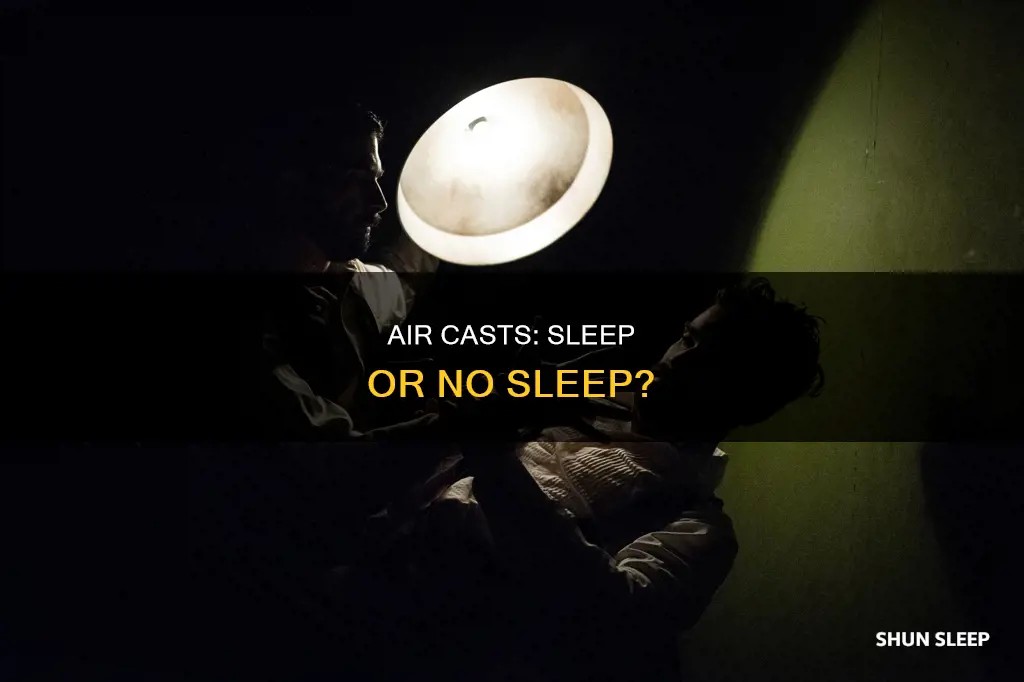 can you sleep without air cast