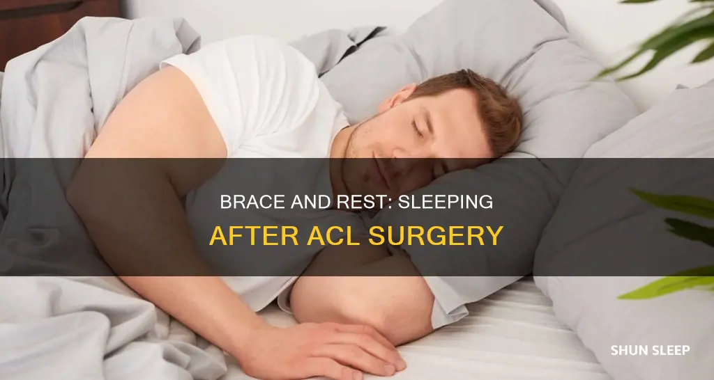 can you sleep without brace after acl surgery