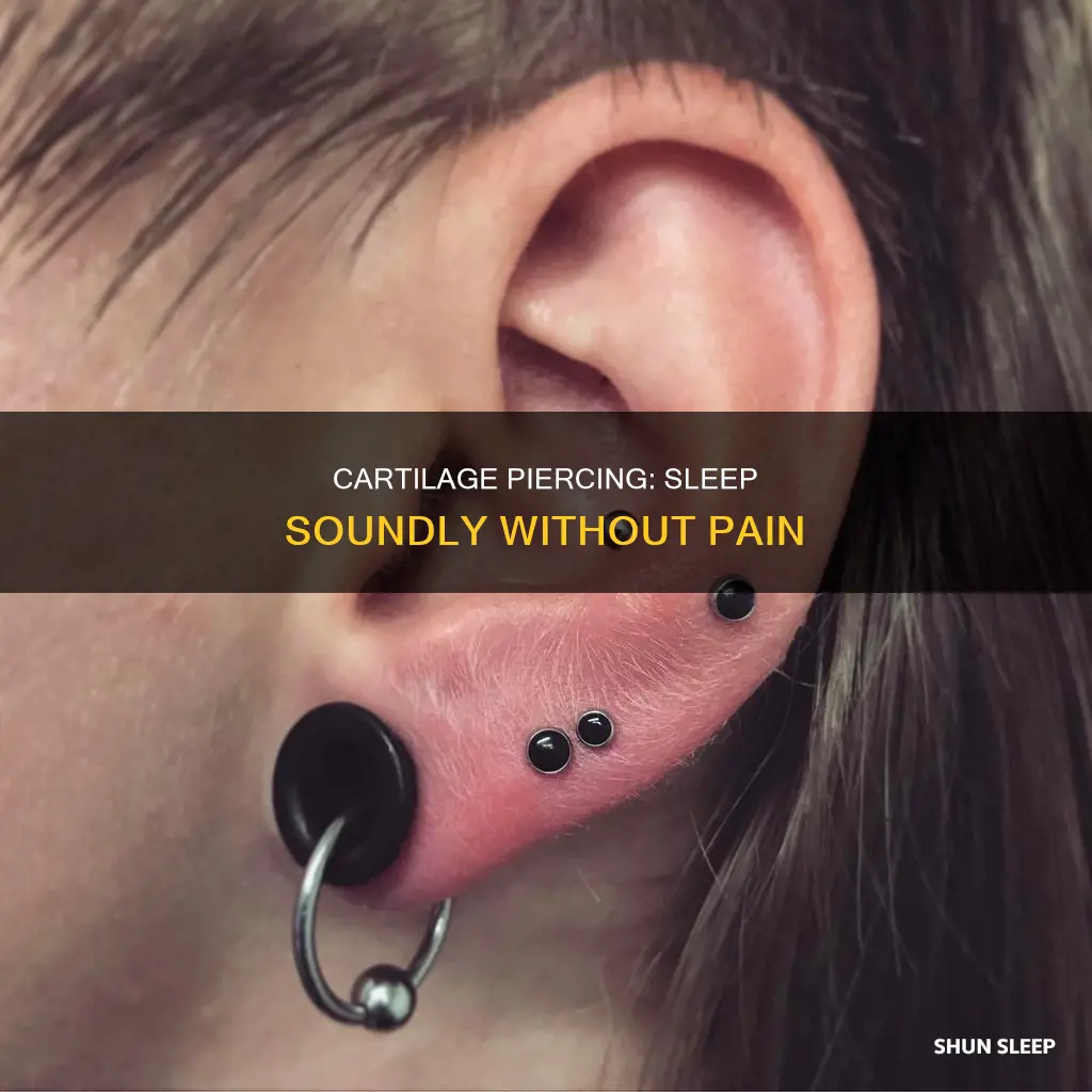can you sleep without cartilage piercing