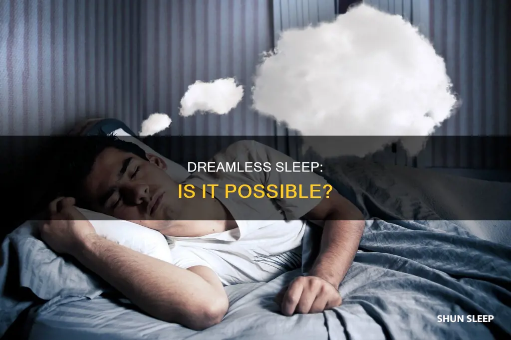 can you sleep without dreaming