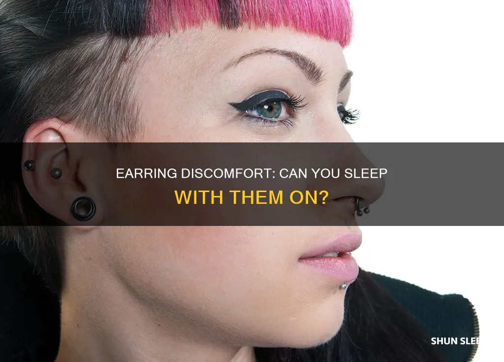 can you sleep without earrings