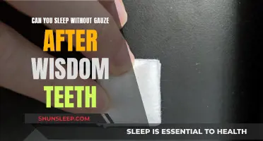 Gauze-Free Wisdom Teeth Recovery: Safe Sleep?