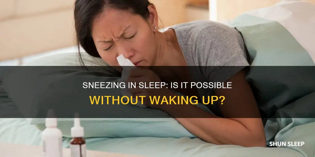 can you sneeze in your sleep without waking up