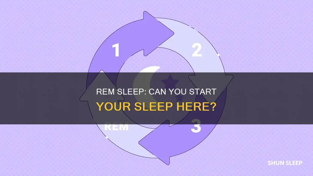 can you start sleep at rem stage