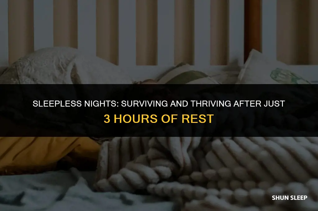 can you stay up after 3 hours of sleep