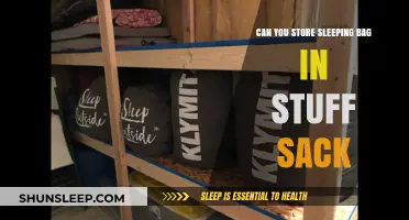 How to Store Your Sleeping Bag: Stuff Sack Storage