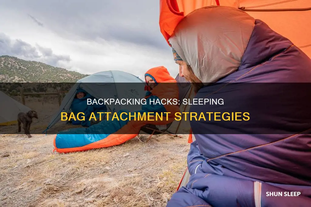 can you strap your sleeping bag to your backpacking pack