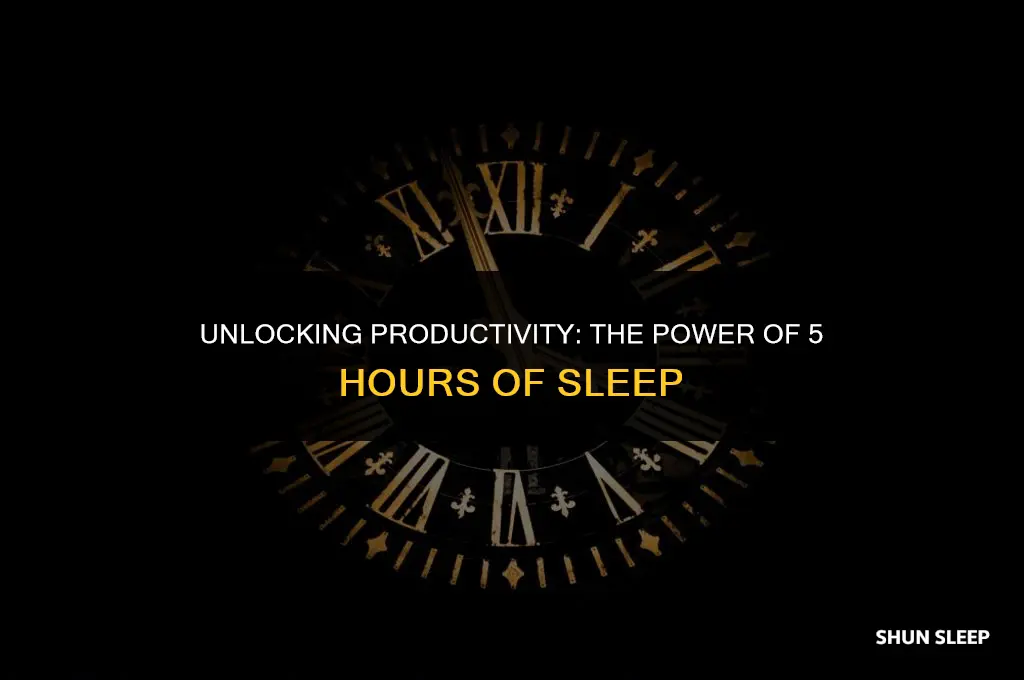 can you study on 5 hours of sleep