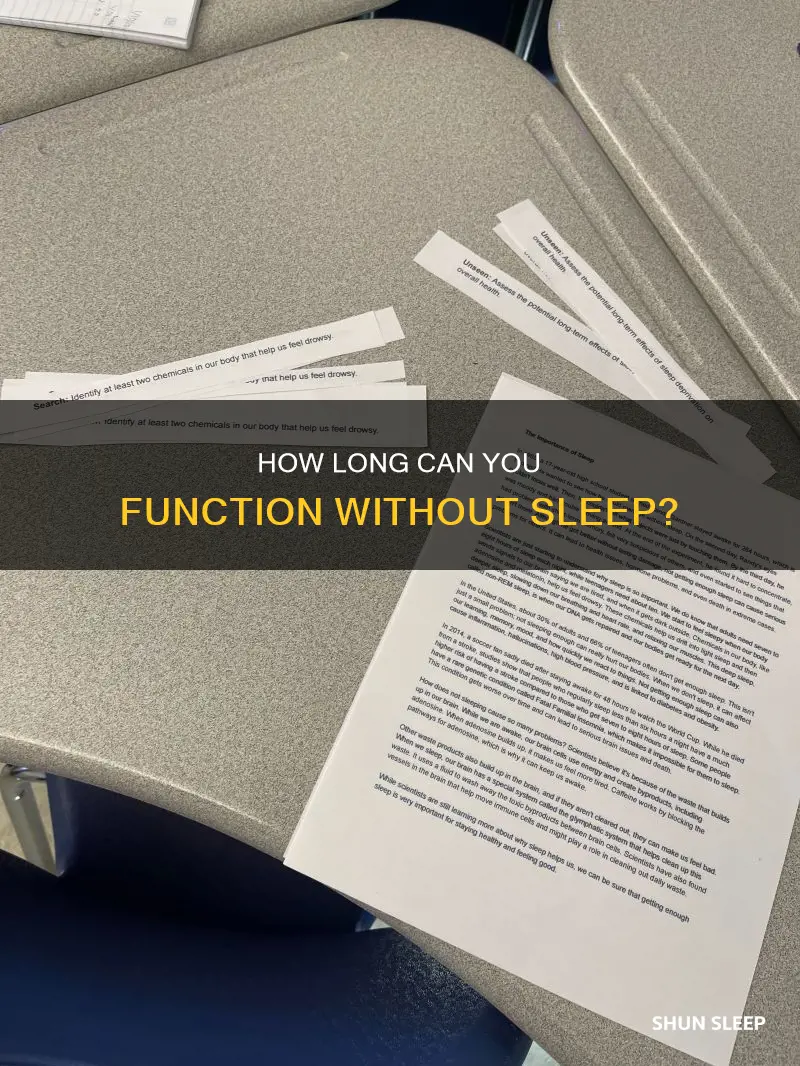 can you survive 3 days without sleep