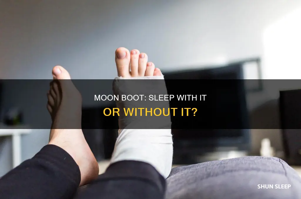 can you take a moon boot off to sleep