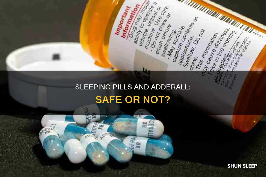 can you take a sleeping pill after adderall