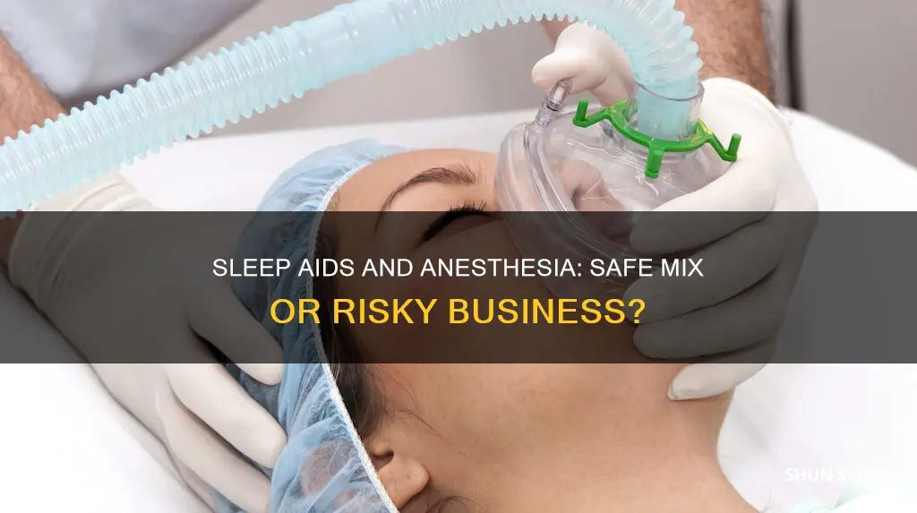 can you take a sleeping pill after general anaesthetic