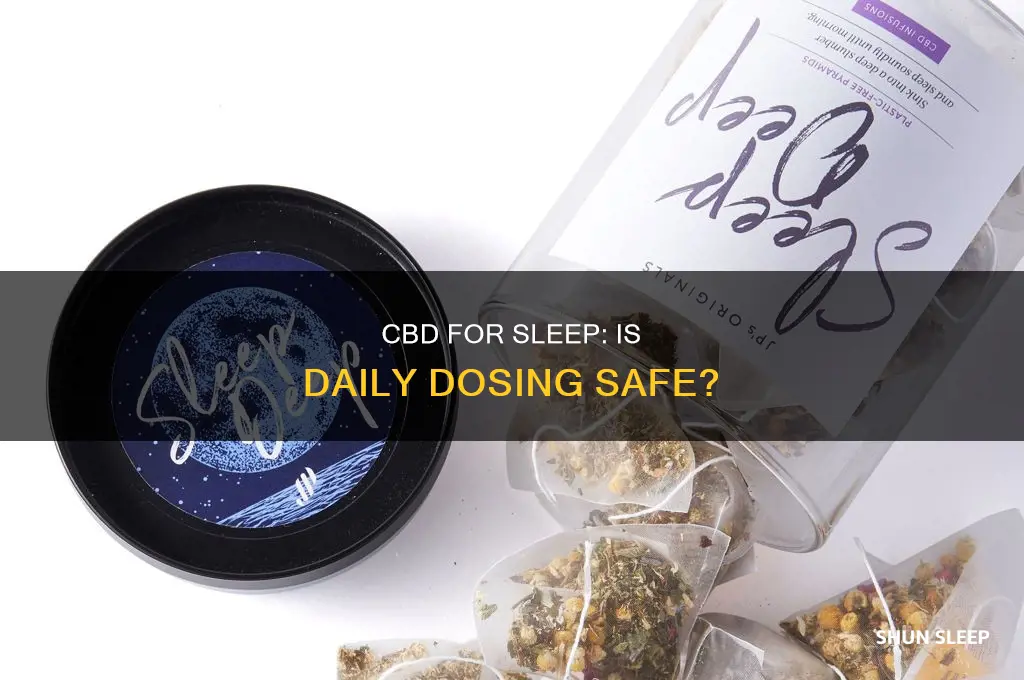 can you take cbd every day for sleep