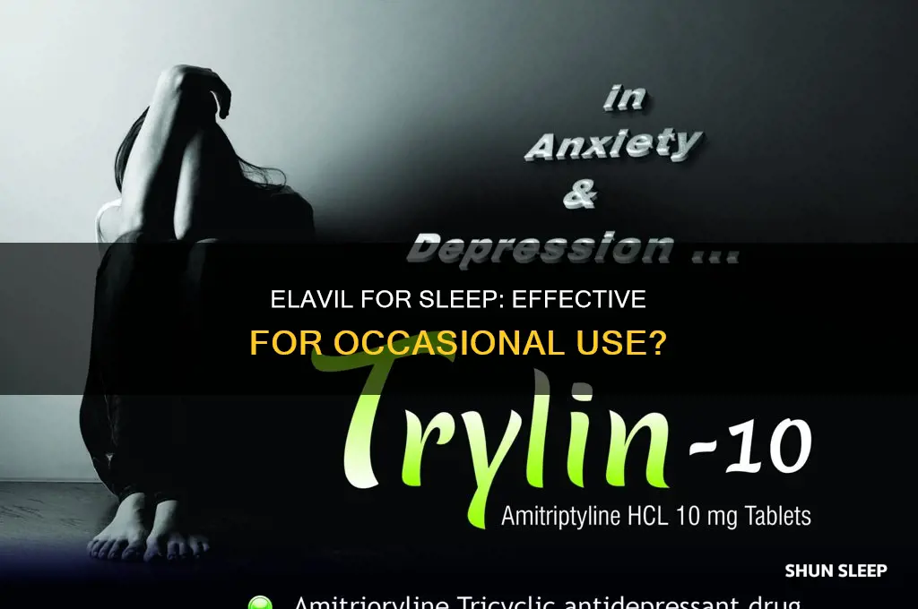 can you take elavil occasionally for sleep