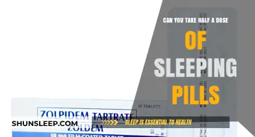 Sleeping Pills: Can You Take Half a Dose?