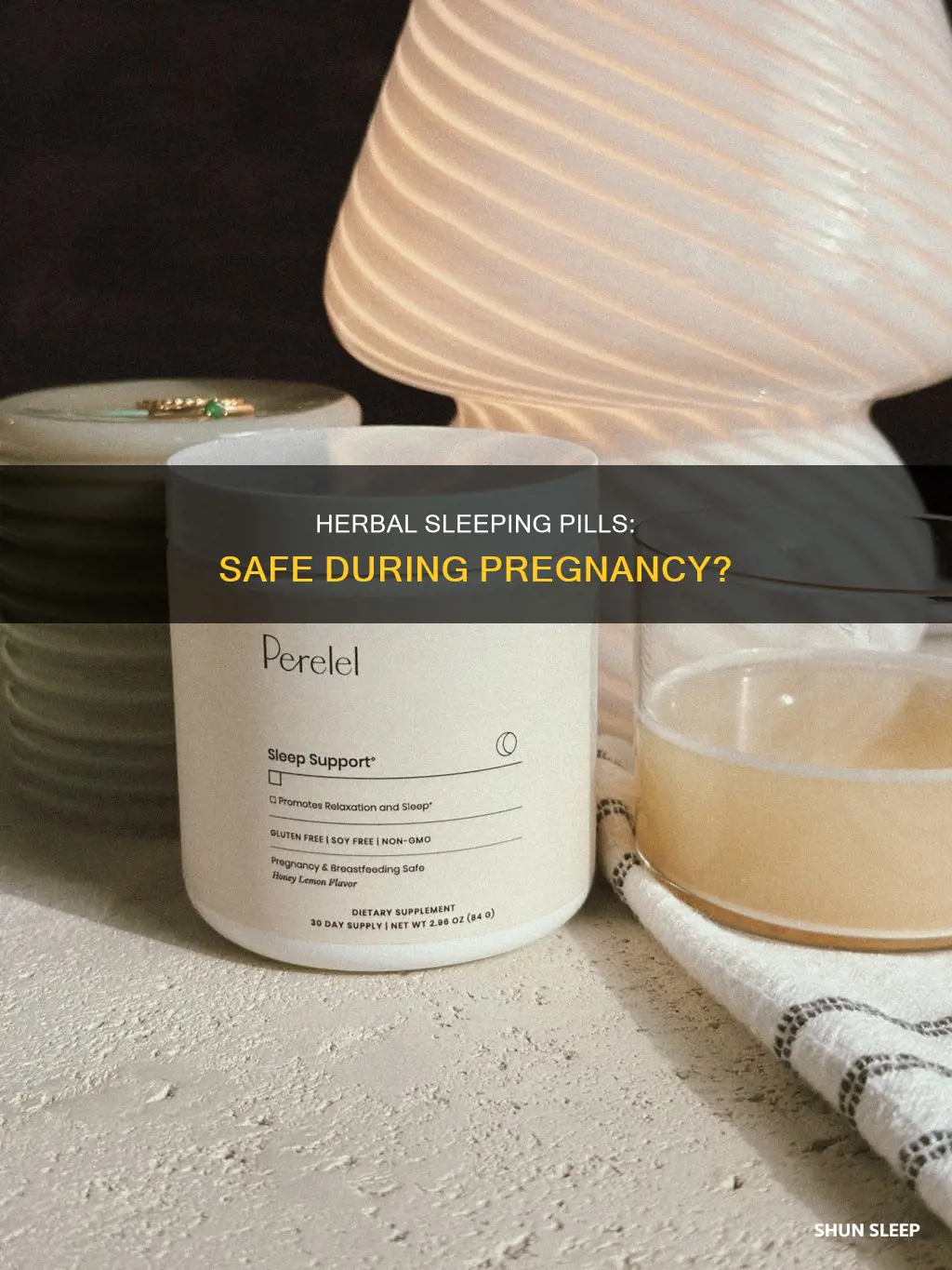 can you take herbal sleeping pills when pregnant