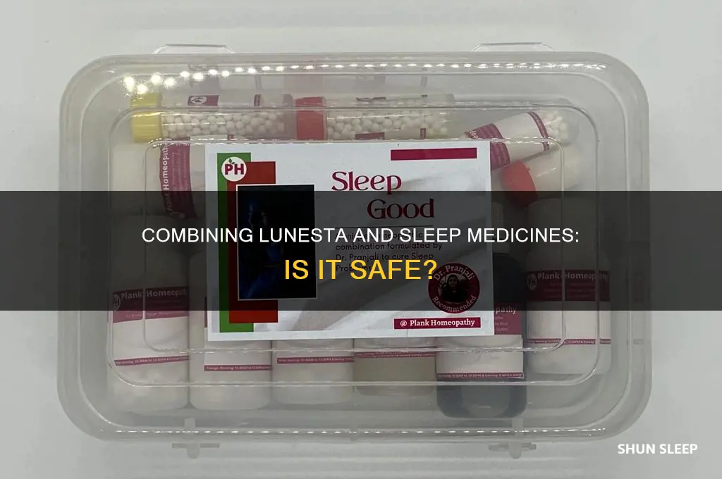 can you take lunesta with other sleep medicines