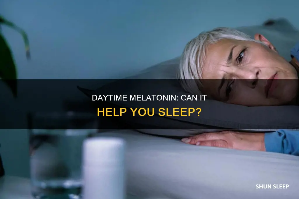 can you take melatonin during the day to sleep