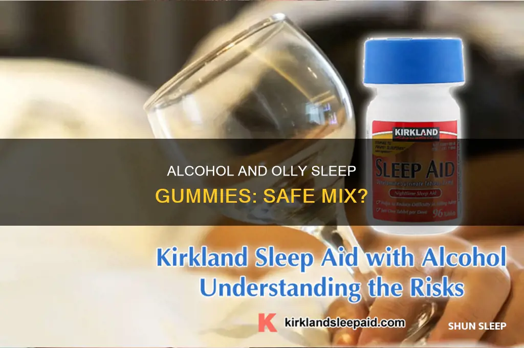 can you take olly sleep with alcohol