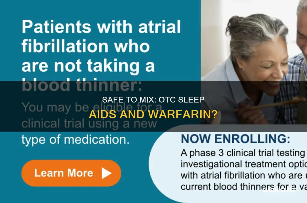 can you take over the counter sleeping meds with warfarin