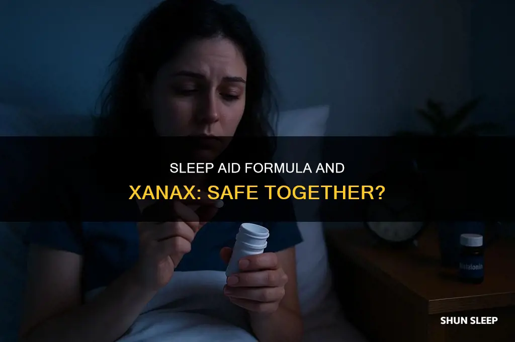 can you take sleep aid formula with xanax