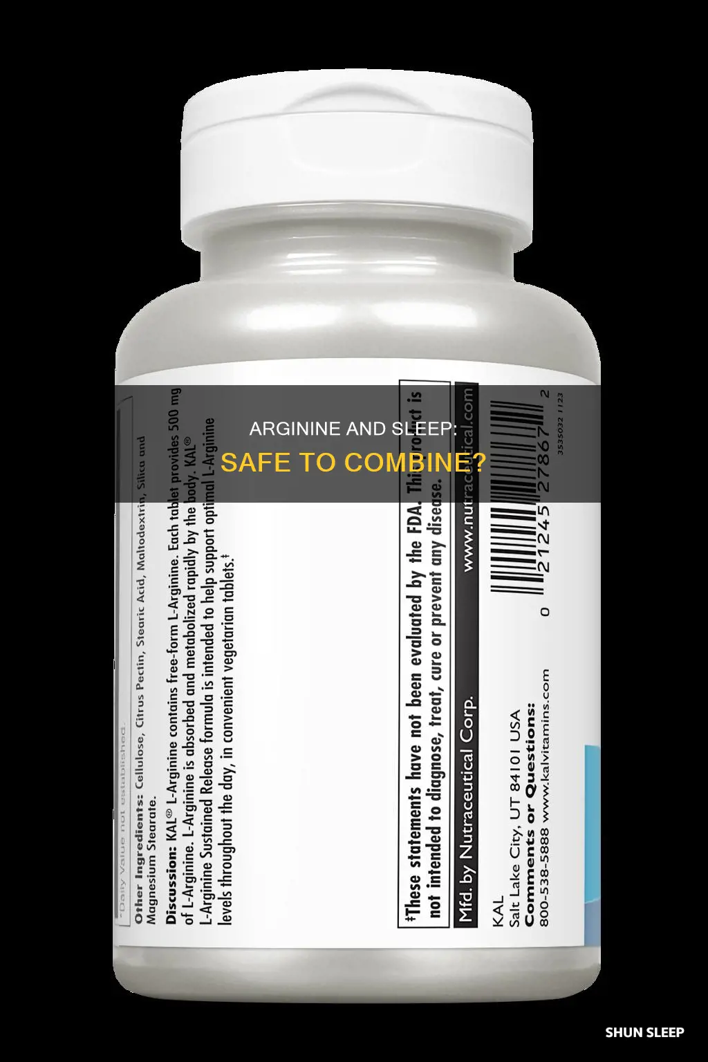 can you take sleeping pill l arginine